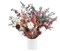 Dried Christmas Flowers 52 Pieces Dried Red Flowers Bouquet with Pine Cone Bunny Tails Grass Red Eucalyptus Plants for Home Wedding Table Gifts Christmas Kitchen Party Decoration (16.5")